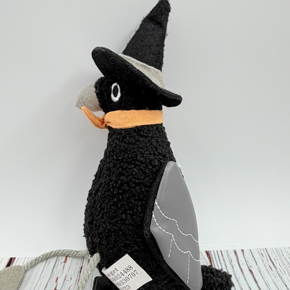Target Halloween Witch Crow Bird Plush 2023 Black Moon Stars 234024488 9 Inch